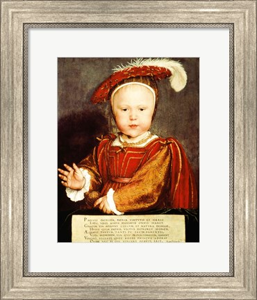 Framed Portrait of Edward VI as a child Print