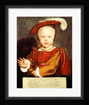 Framed Portrait of Edward VI as a child Print