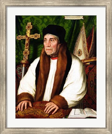 Framed Portrait of William Warham  Archbishop of Canterbury, 1527 Print