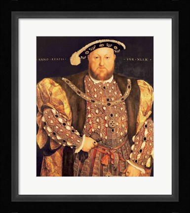 Framed Portrait of Henry VIII A Print