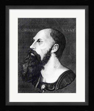 Framed Portrait of Sir Thomas Wyatt the Younger Print