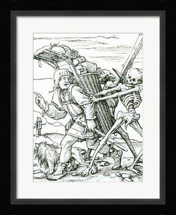 Framed Death and the Pedlar Print