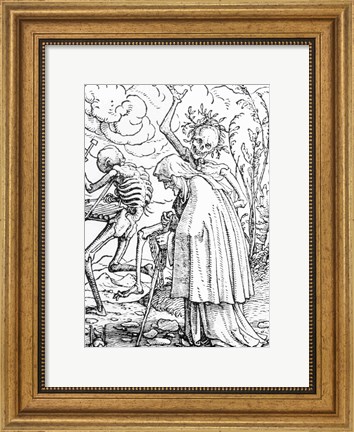 Framed Death and the Old Woman Print