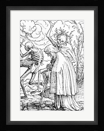 Framed Death and the Old Woman Print
