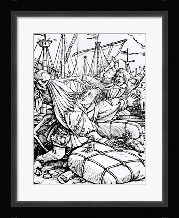 Framed Death and the Merchant Print
