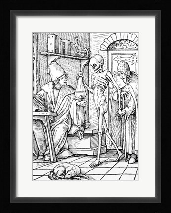 Framed Death and the Physician Print