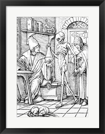 Framed Death and the Physician Print