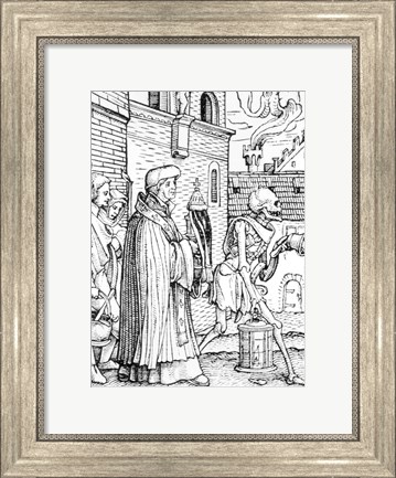 Framed Death and the Parish Priest Print