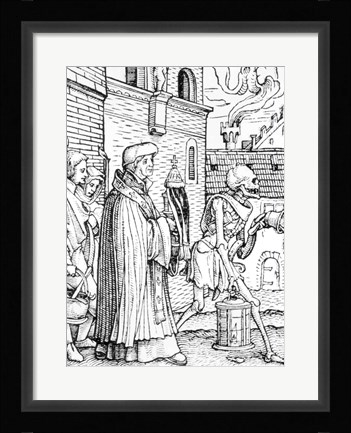Framed Death and the Parish Priest Print