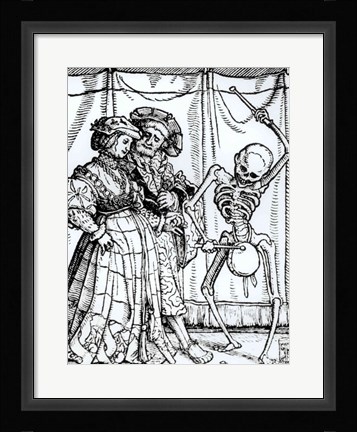 Framed Death and the Noblewoman Print
