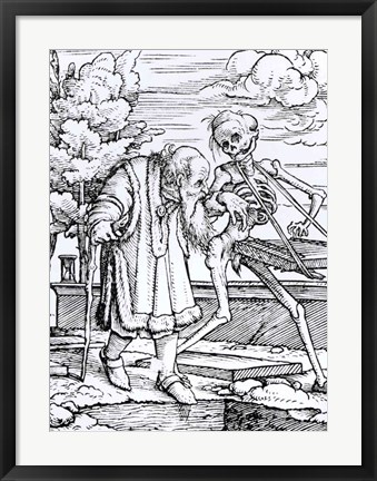 Framed Death and the Old Man Print