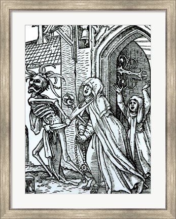 Framed Death and the Abbotess Print