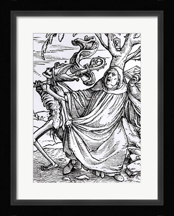 Framed Death and the Abbot Print