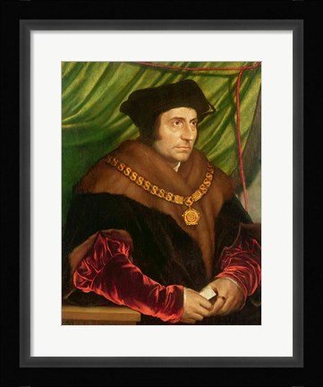 Framed Portrait of Sir Thomas More Print