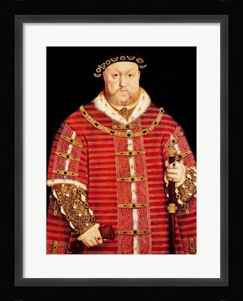 Framed Portrait of Henry VIII D Print