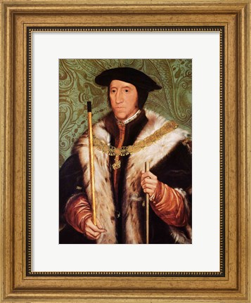 Framed Portrait of Thomas Howard, 1539 Print