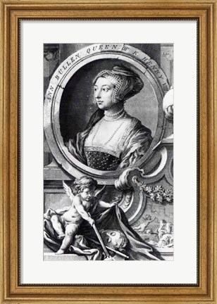 Framed Anne Boleyn Print