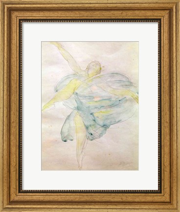 Framed Dancer with Veils Print