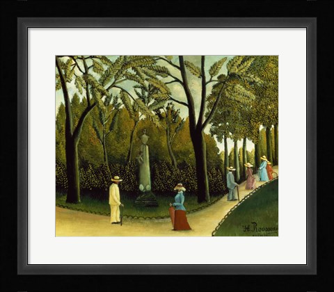 Framed Monument to Chopin in the Luxembourg Gardens, 1909 Print