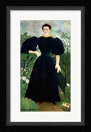 Framed Portrait of a Woman Print