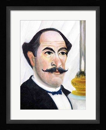 Framed Self portrait - close Print