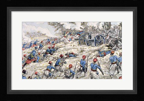 Framed In the Wood at Fontainebleau Print