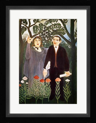 Framed Muse Inspiring the Poet - detail Print