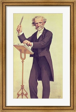 Framed Giuseppe Verdi Print