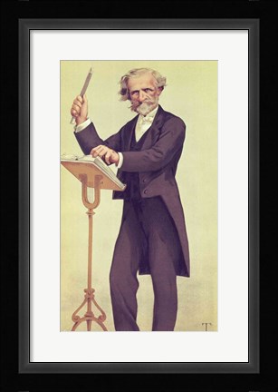 Framed Giuseppe Verdi Print