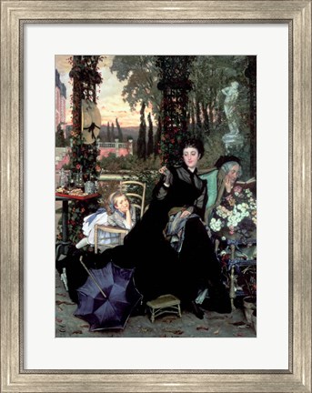 Framed Widow, 1868 Print