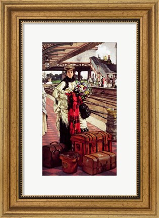 Framed Waiting at the Station Print