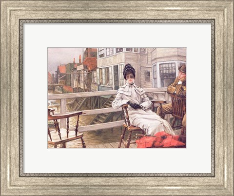 Framed Waiting for the Ferry, c.1878 Print