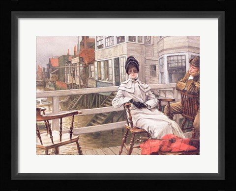 Framed Waiting for the Ferry, c.1878 Print
