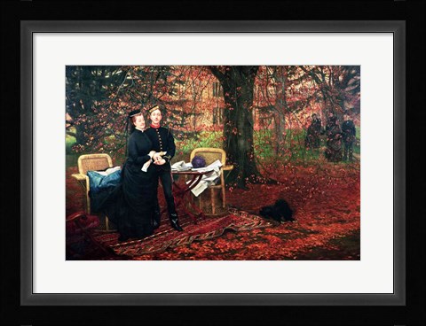 Framed Empress Eugenie and Eugene-Louis Napoleon Bonaparte Print