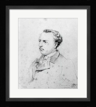 Framed Emmanuel Chabrier aged 20, 1861 Print