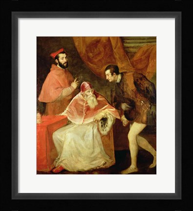 Framed Pope Paul III Print