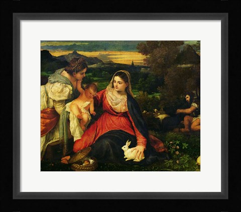 Framed Madonna and Child with St. Catherine Print