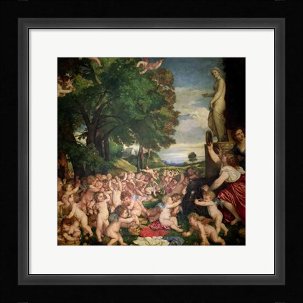 Framed Worship of Venus, 1519 Print