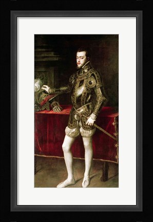 Framed King Philip II Print