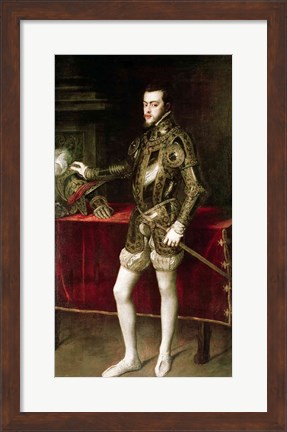 Framed King Philip II Print