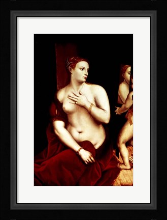 Framed Venus in Front of the Mirror Print
