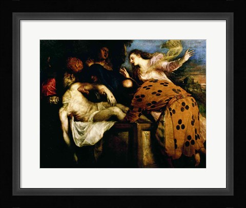 Framed Entombment of Christ Print