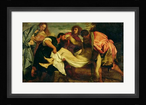 Framed Entombment of Christ Print