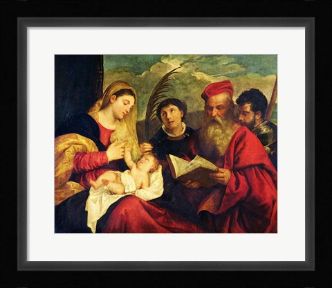 Framed Madonna and Child Print