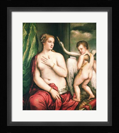 Framed Leda and the Swan Print