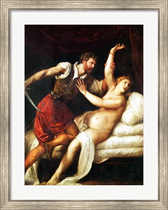 Framed Rape of Lucretia Print