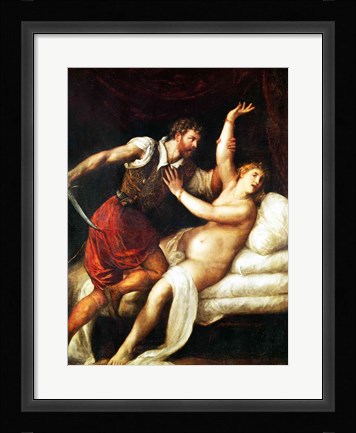 Framed Rape of Lucretia Print