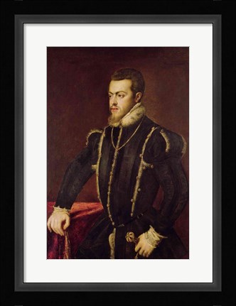 Framed Portrait of Philip II Print