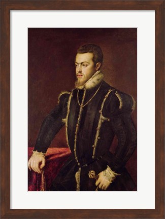 Framed Portrait of Philip II Print
