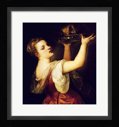 Framed Salome Carrying the Head of St. John the Baptist Print